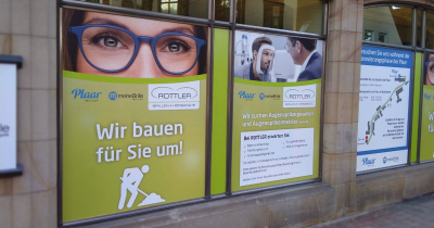 Schaufensterwerbung
